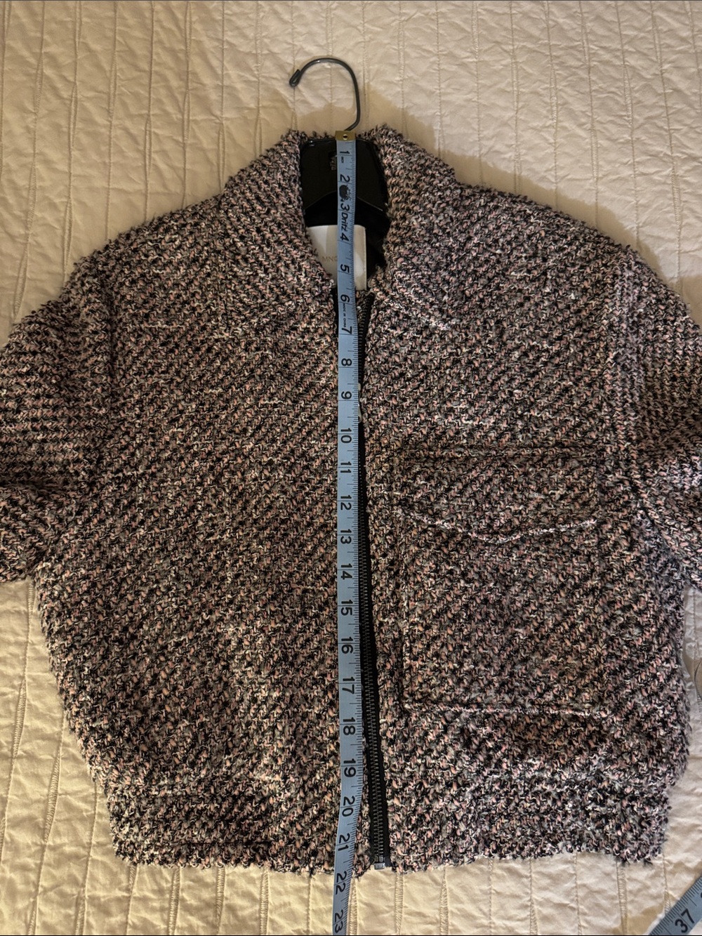 Mango Tweed Bomber Jacket - Picture 17 of 17
